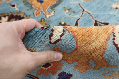 213 x 299 cm | Suzani Oriental Area Rug Afghan Hand Knotted Veg Dye Wool carpet