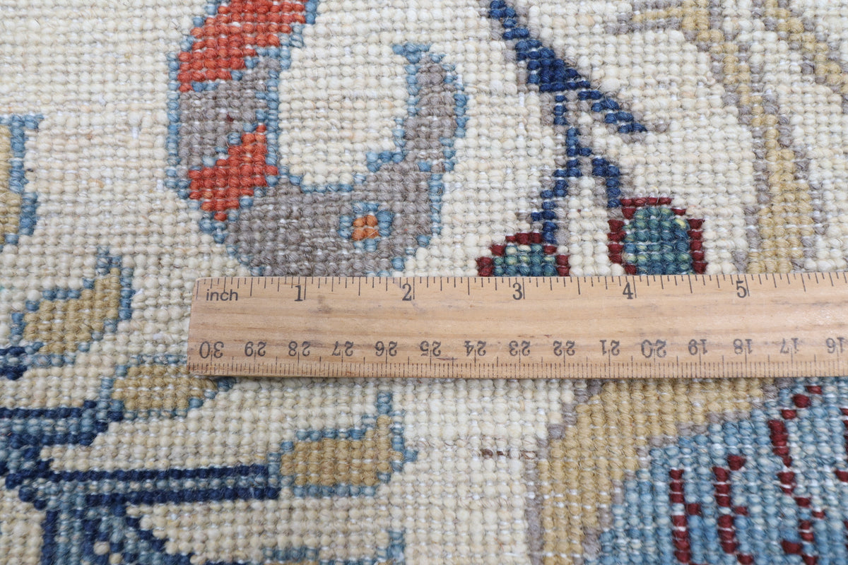 81 x 344 cm | Birds Runner Design Hand Knotted Veg Dye Wool Afghan Carpet
