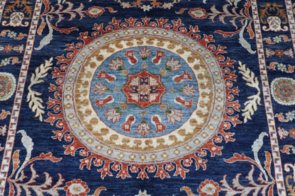 200 x 293 cm | Suzani Afghan Tribal Hand Knotted Veg Dye Wool carpet