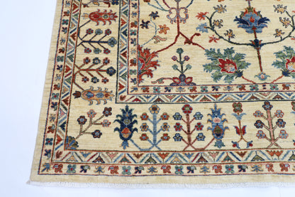 197 x 297 cm | Sultani Afghan Tribal Hand Knotted Veg Dye Wool carpet