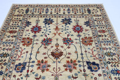 197 x 297 cm | Sultani Afghan Tribal Hand Knotted Veg Dye Wool carpet