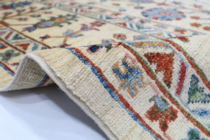 197 x 297 cm | Sultani Afghan Tribal Hand Knotted Veg Dye Wool carpet