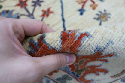 197 x 297 cm | Sultani Afghan Tribal Hand Knotted Veg Dye Wool carpet