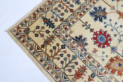 197 x 297 cm | Sultani Afghan Tribal Hand Knotted Veg Dye Wool carpet