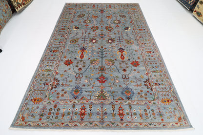 204 x 298 cm | Sultani Afghan Tribal Hand Knotted Veg Dye Wool carpet
