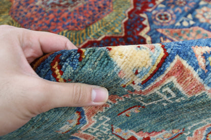 156 x 207 cm |  Mamluk Abstract Oriental Area Rug Afghan Hand Knotted Veg Dye Wool carpet