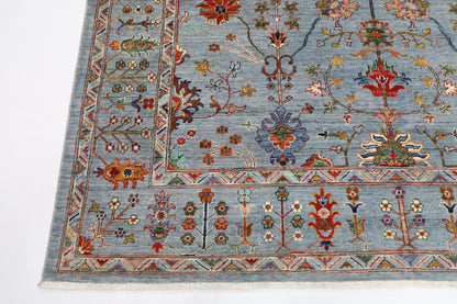 204 x 298 cm | Sultani Afghan Tribal Hand Knotted Veg Dye Wool carpet