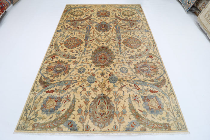 189 x 271 cm | Bidjar Beige  Oriental Area Rug Afghan Hand Knotted Veg Dye Wool carpet