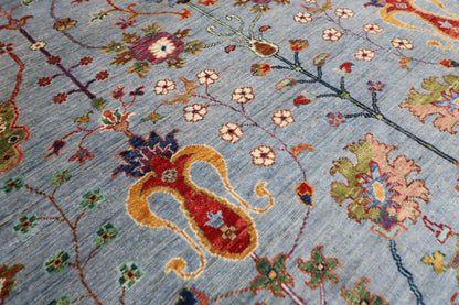 204 x 298 cm | Sultani Afghan Tribal Hand Knotted Veg Dye Wool carpet