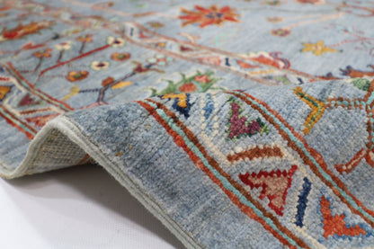 204 x 298 cm | Sultani Afghan Tribal Hand Knotted Veg Dye Wool carpet