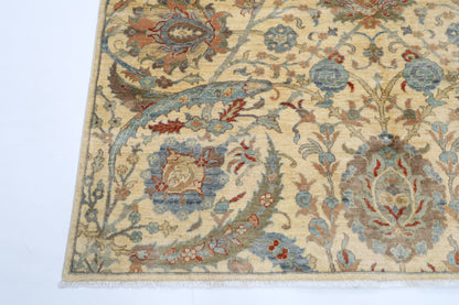 189 x 271 cm | Bidjar Beige  Oriental Area Rug Afghan Hand Knotted Veg Dye Wool carpet