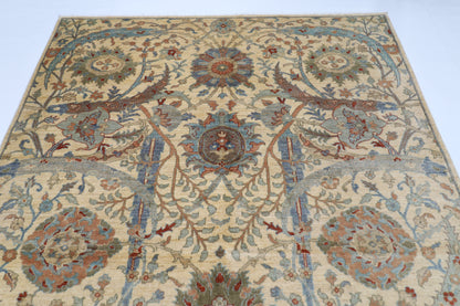 189 x 271 cm | Bidjar Beige  Oriental Area Rug Afghan Hand Knotted Veg Dye Wool carpet