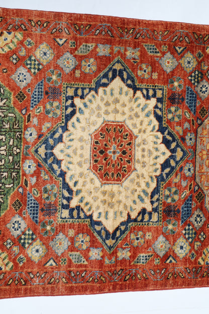 84 x 345 cm | mamluk Runner Design Hand Knotted Veg Dye Wool Afghan Carpet