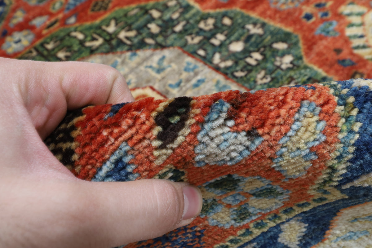 84 x 345 cm | mamluk Runner Design Hand Knotted Veg Dye Wool Afghan Carpet