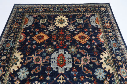 185 x 271 cm | Bidjar Blue Oriental Area Rug Afghan Hand Knotted Veg Dye Wool carpet