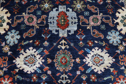 185 x 271 cm | Bidjar Blue Oriental Area Rug Afghan Hand Knotted Veg Dye Wool carpet