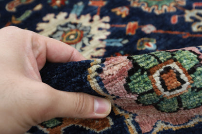 185 x 271 cm | Bidjar Blue Oriental Area Rug Afghan Hand Knotted Veg Dye Wool carpet