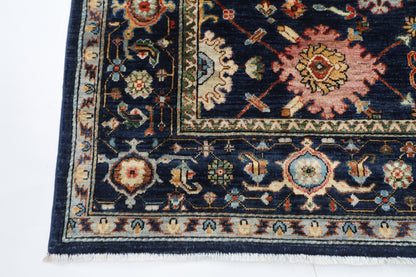 185 x 271 cm | Bidjar Blue Oriental Area Rug Afghan Hand Knotted Veg Dye Wool carpet