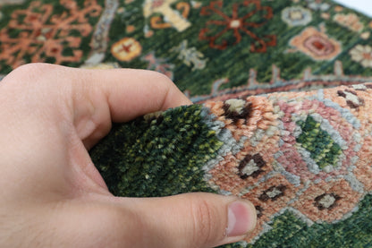 82 x 300 cm | Floral Runner Design Hand Knotted Veg Dye Wool Afghan Carpet