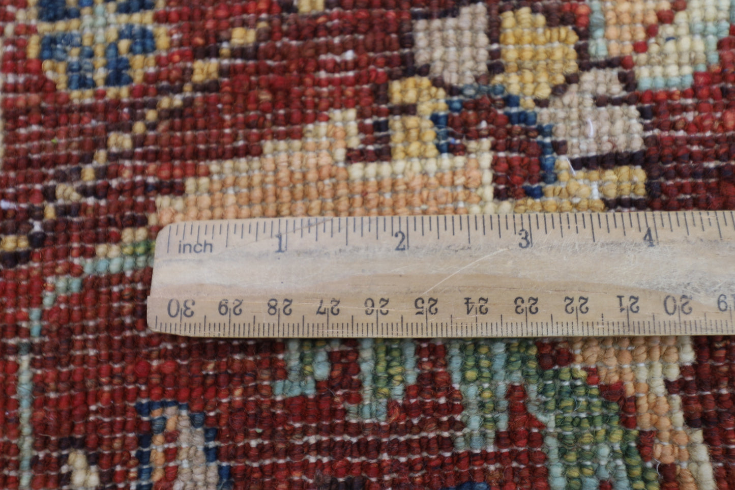 197 x 198 cm | Suzani Red Oriental Round Rug Afghan Hand Knotted Veg Dye Wool carpet
