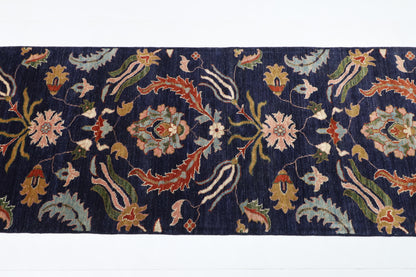 76 x 388 cm | Suzani Runner Design Hand Knotted Veg Dye Wool Afghan Carpet