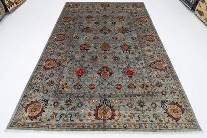 206 x 297 cm | Sultani Afghan Tribal Hand Knotted Veg Dye Wool carpet