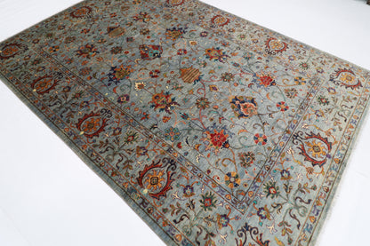 206 x 297 cm | Sultani Afghan Tribal Hand Knotted Veg Dye Wool carpet