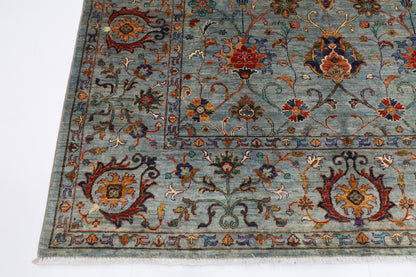 206 x 297 cm | Sultani Afghan Tribal Hand Knotted Veg Dye Wool carpet