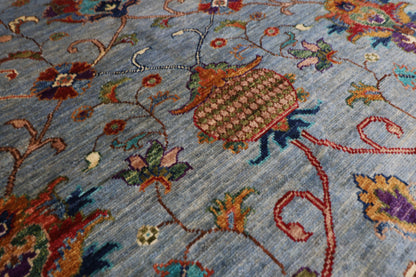 206 x 297 cm | Sultani Afghan Tribal Hand Knotted Veg Dye Wool carpet