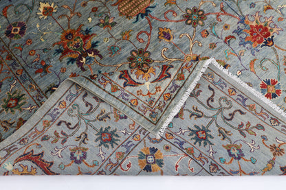 206 x 297 cm | Sultani Afghan Tribal Hand Knotted Veg Dye Wool carpet