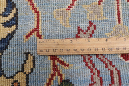 84 x 399 cm | Birds Runner Design Hand Knotted Veg Dye Wool Afghan Carpet