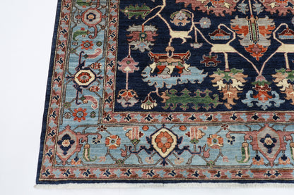 200 x 303 cm | Oriental Afghan Tribal Hand Knotted Veg Dye Wool carpet