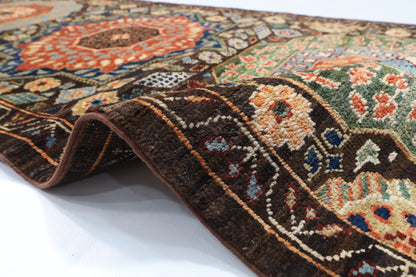 75 x 457 cm | Mamluk Runner Design Hand Knotted Veg Dye Wool Afghan Carpet