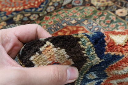 75 x 457 cm | Mamluk Runner Design Hand Knotted Veg Dye Wool Afghan Carpet