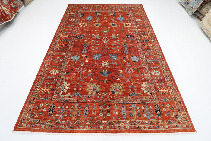 203 x 299 cm | Sultani Oriental Area Rug Afghan Hand Knotted Veg Dye Wool carpet