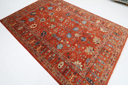 203 x 299 cm | Sultani Oriental Area Rug Afghan Hand Knotted Veg Dye Wool carpet