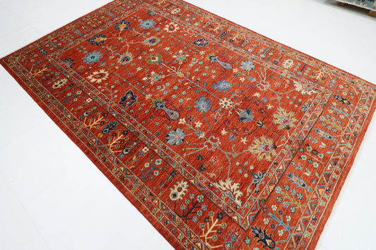 203 x 299 cm | Sultani Oriental Area Rug Afghan Hand Knotted Veg Dye Wool carpet