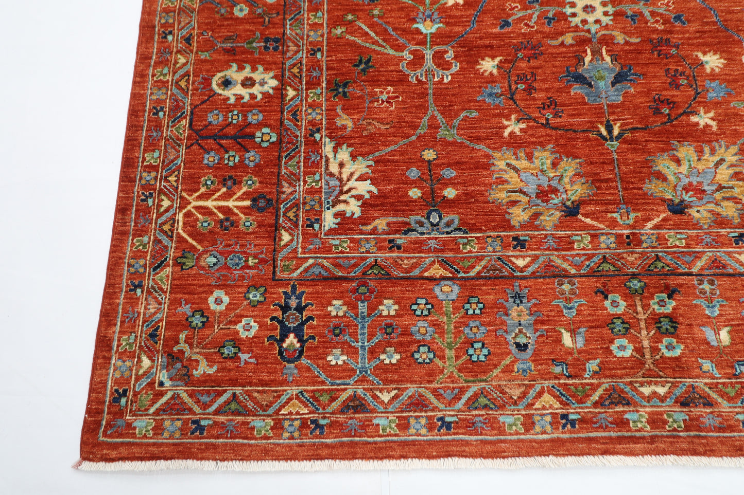 203 x 299 cm | Sultani Oriental Area Rug Afghan Hand Knotted Veg Dye Wool carpet