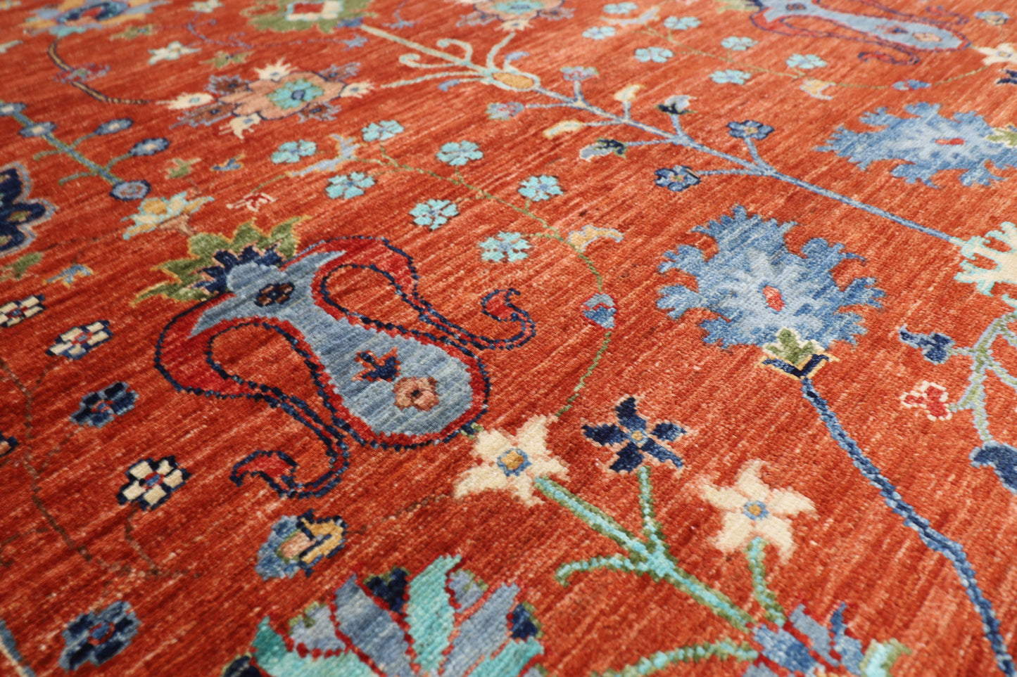 203 x 299 cm | Sultani Oriental Area Rug Afghan Hand Knotted Veg Dye Wool carpet
