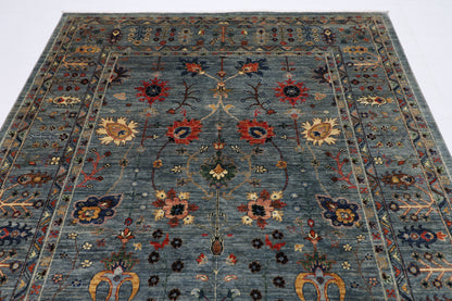 200 x 293 cm | Sultani Afghan Tribal Hand Knotted Veg Dye Wool carpet
