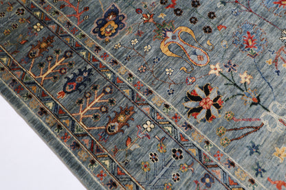 200 x 293 cm | Sultani Afghan Tribal Hand Knotted Veg Dye Wool carpet