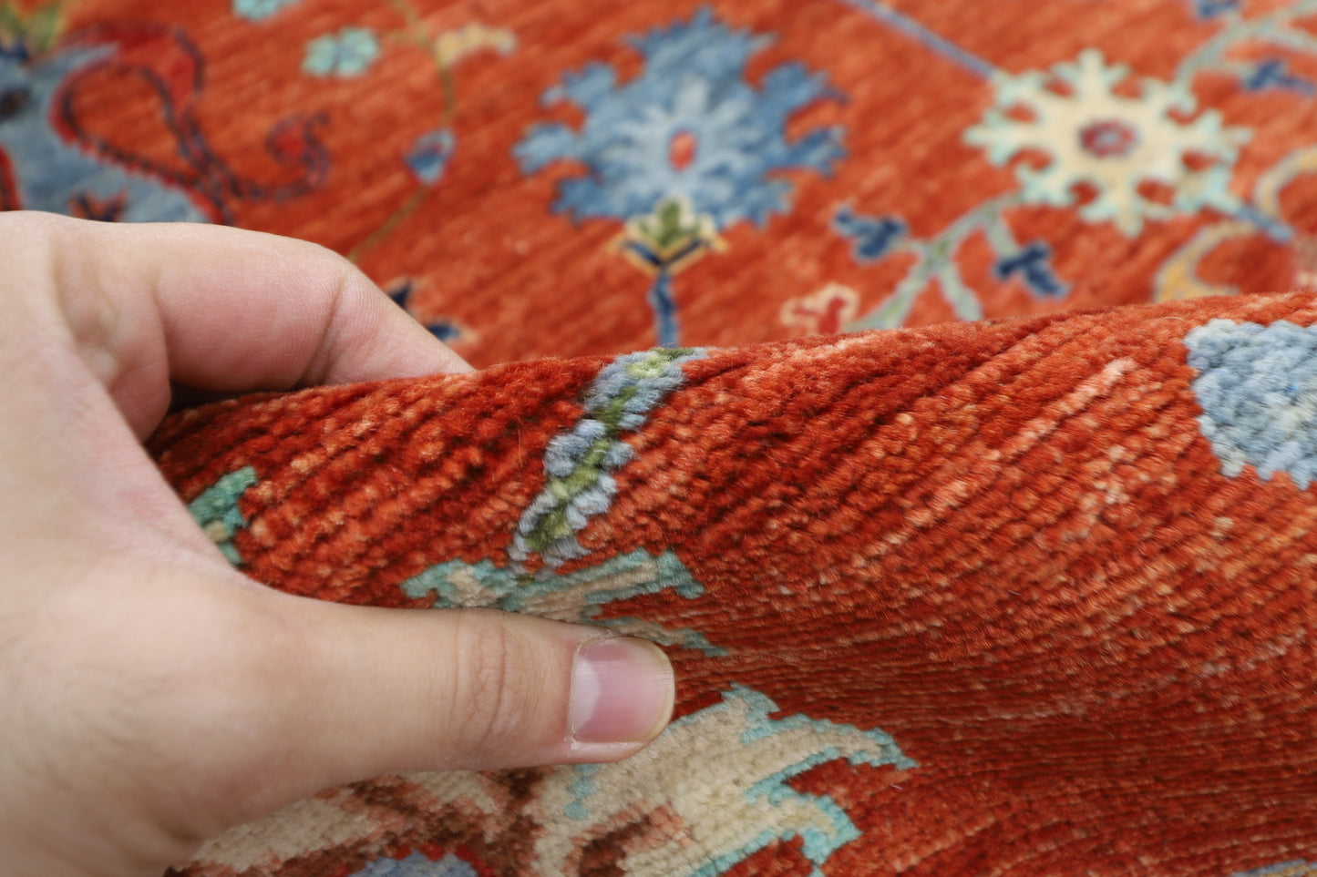 203 x 299 cm | Sultani Oriental Area Rug Afghan Hand Knotted Veg Dye Wool carpet