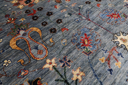200 x 293 cm | Sultani Afghan Tribal Hand Knotted Veg Dye Wool carpet