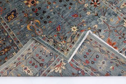 200 x 293 cm | Sultani Afghan Tribal Hand Knotted Veg Dye Wool carpet