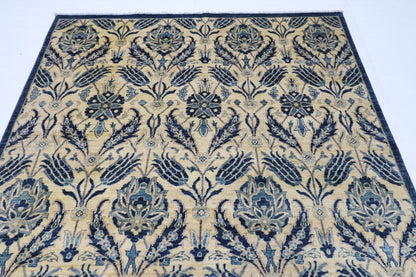 180 x 275 cm | Floral Afghan Tribal Hand Knotted Veg Dye Wool carpet