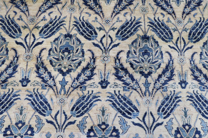 180 x 275 cm | Floral Afghan Tribal Hand Knotted Veg Dye Wool carpet