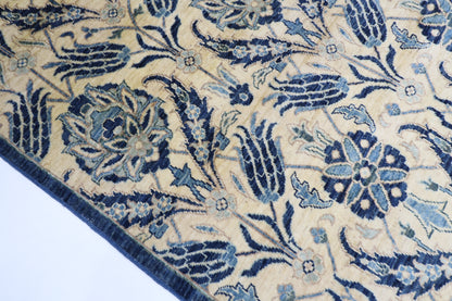 180 x 275 cm | Floral Afghan Tribal Hand Knotted Veg Dye Wool carpet