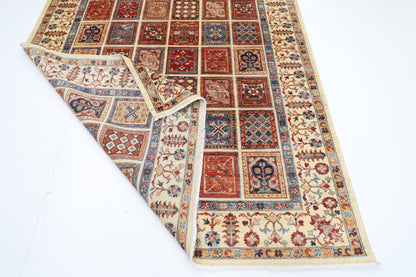 200 x 293 cm | Geometric Oriental Area Rug Afghan Hand Knotted Veg Dye Wool carpet