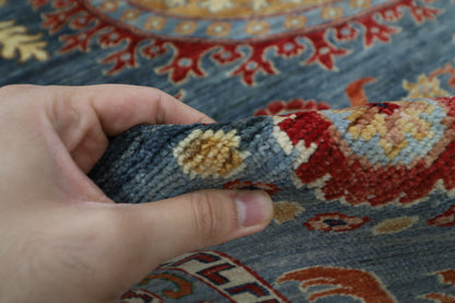 204 x 296 cm | Suzani Afghan Tribal Hand Knotted Veg Dye Wool carpet