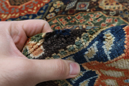 78 x 457 cm | Mamluk Runner Design Hand Knotted Veg Dye Wool Afghan Carpet